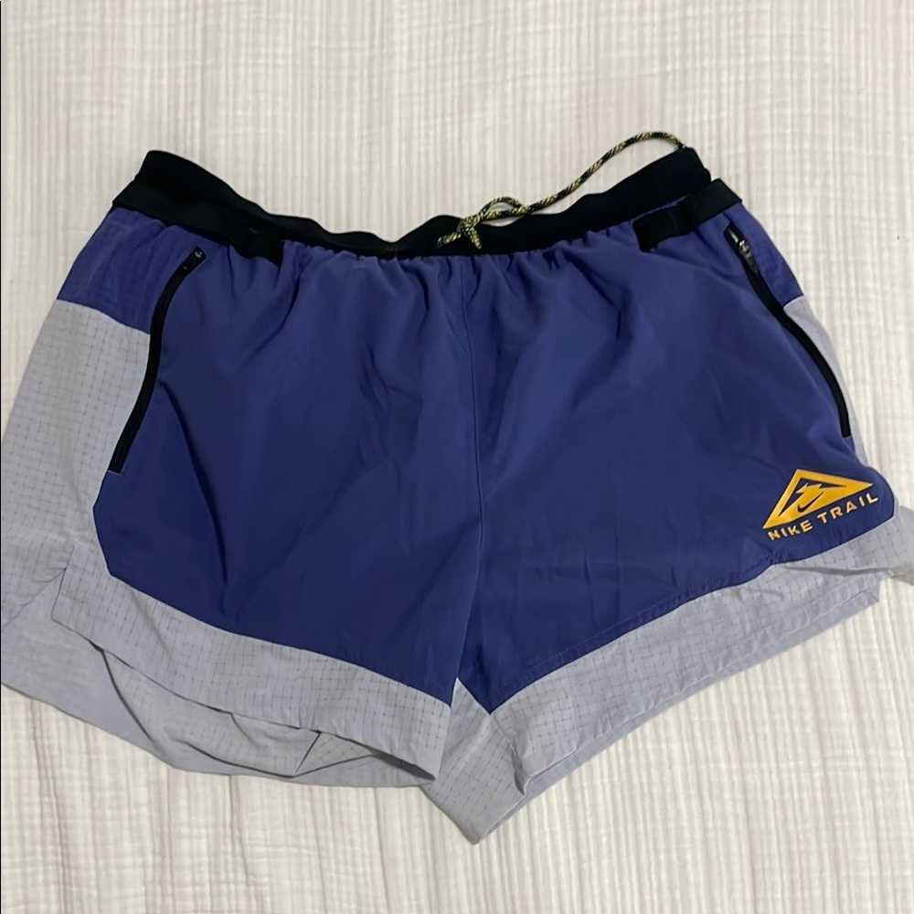 Nike Trail Shorts in Blue and Gray